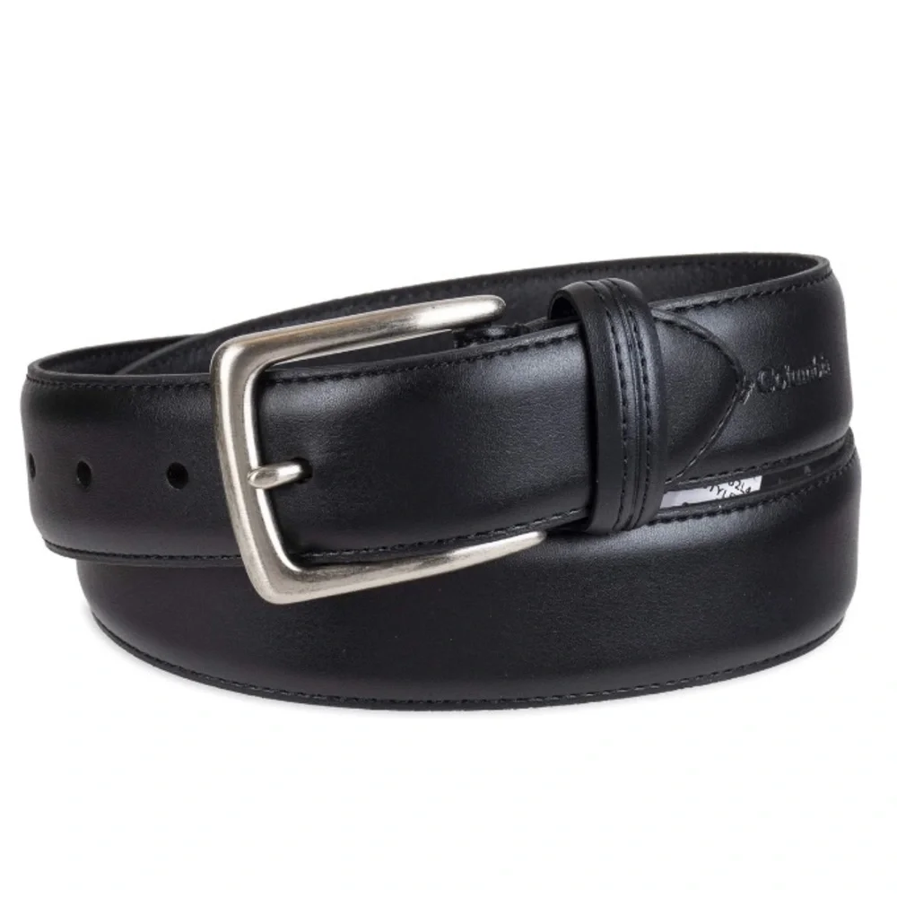 Columbia Men’s Trinity Logo Everyday Casual Dress Belt Size 56 leather lining